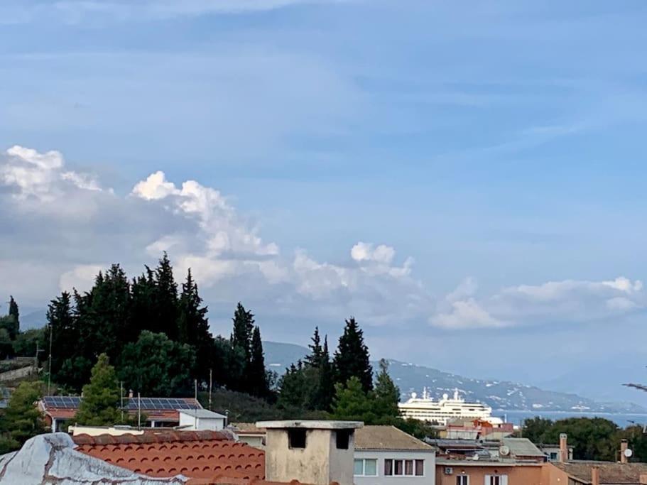 Panoramic Penthouse Corfu Town With Amazing Viewsアパートメント エクステリア 写真